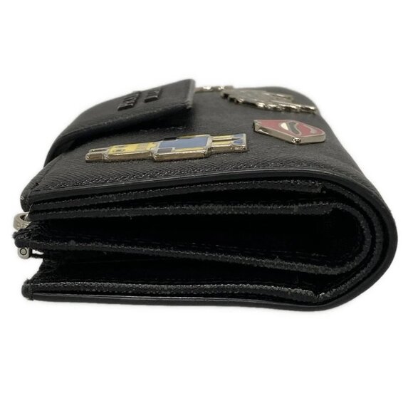 PRADA - Black Saffiano Leather Hardware Bifold Wallet 373-080625 - Picture 4 of 13